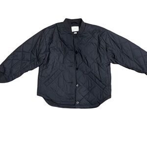 Aritzia Wilfred Black pimaloft Quilted Jacket